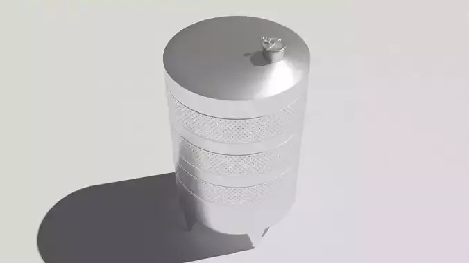3dmax metal tank
