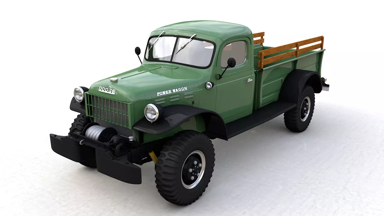 DODGE POWER WAGON 1946 3D model