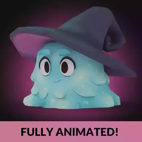 Wizard Slime Low-poly 3D model