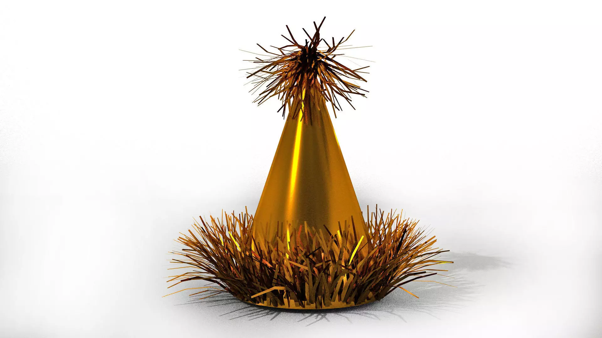Celebration Party hat Low-poly 3D model
