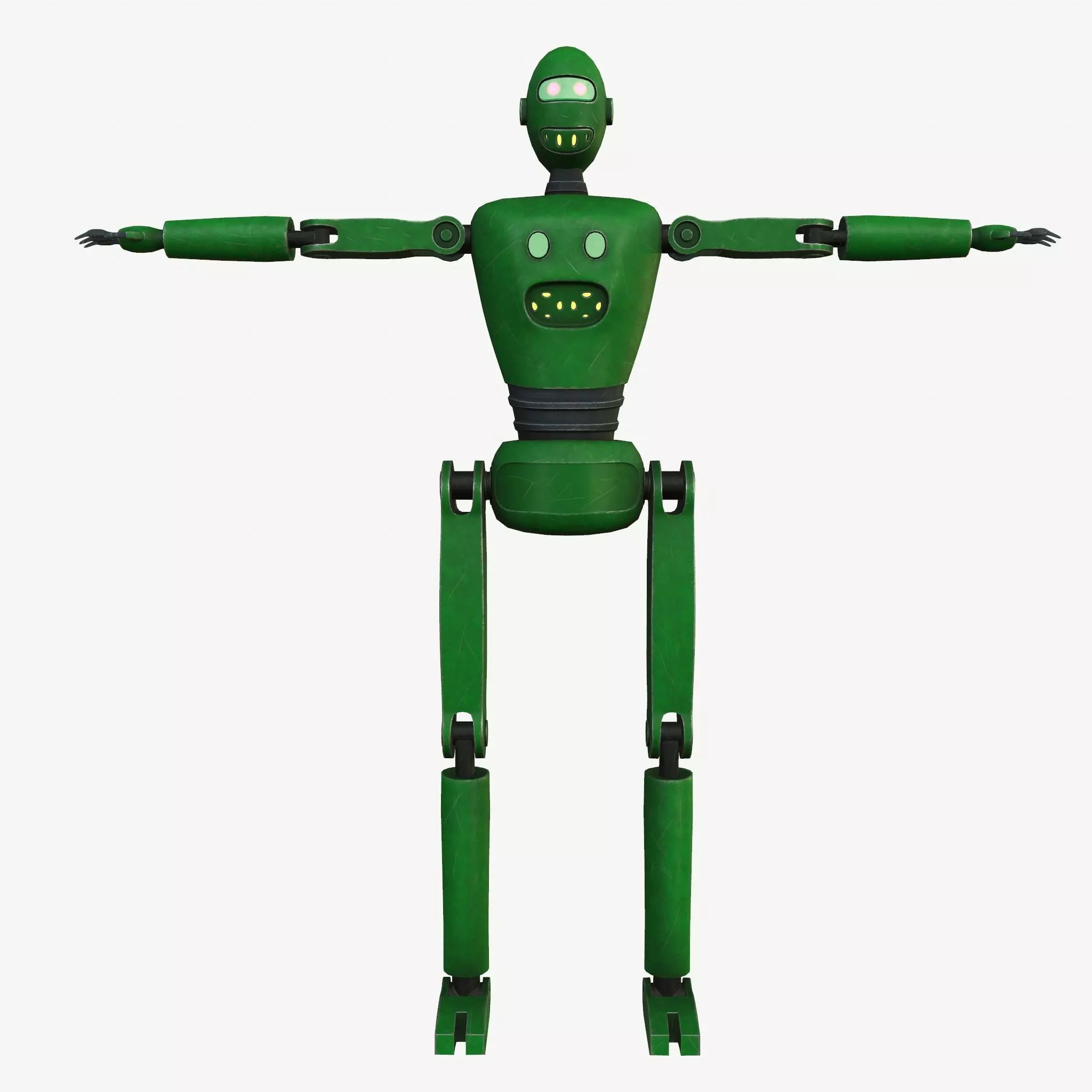 Robot Character Low-poly 3D model