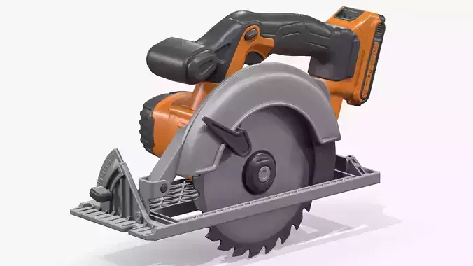 Circular Saw Low-poly 3D model