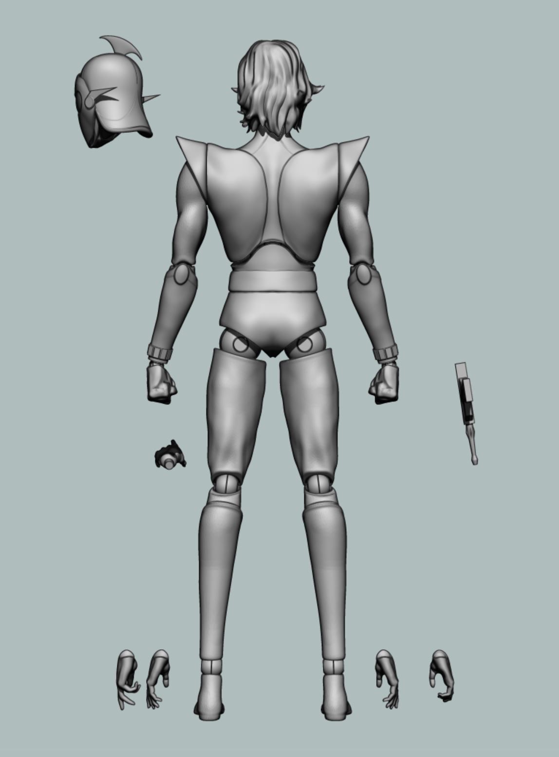 Actarus Duke Fleed UFO Robot Goldrake Grendizer 3D print model_3