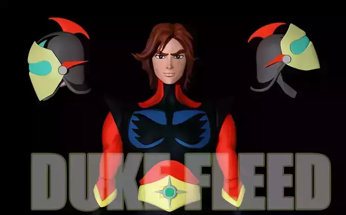 Actarus Duke Fleed UFO Robot Goldrake Grendizer 3D print model