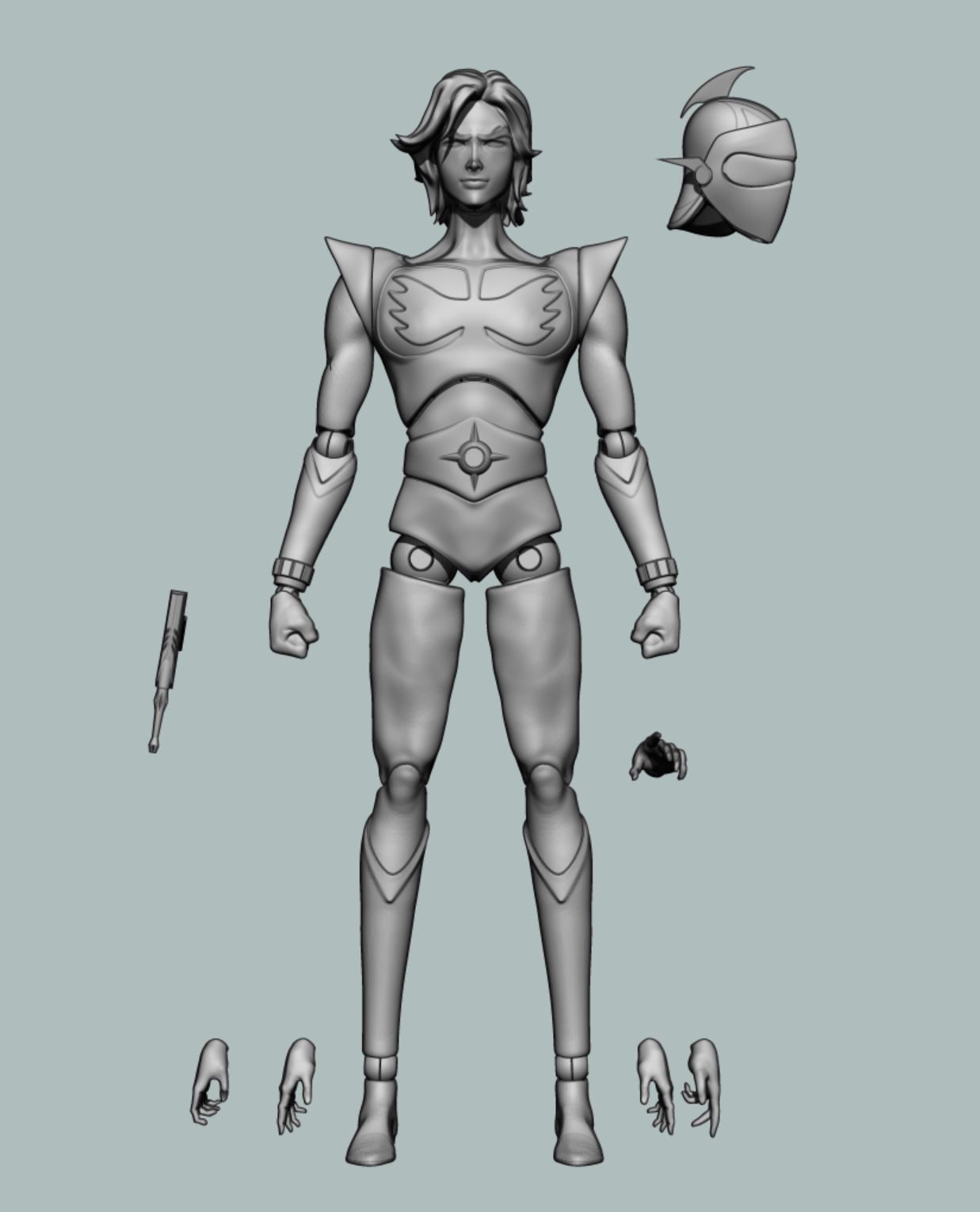 Actarus Duke Fleed UFO Robot Goldrake Grendizer 3D print model_2