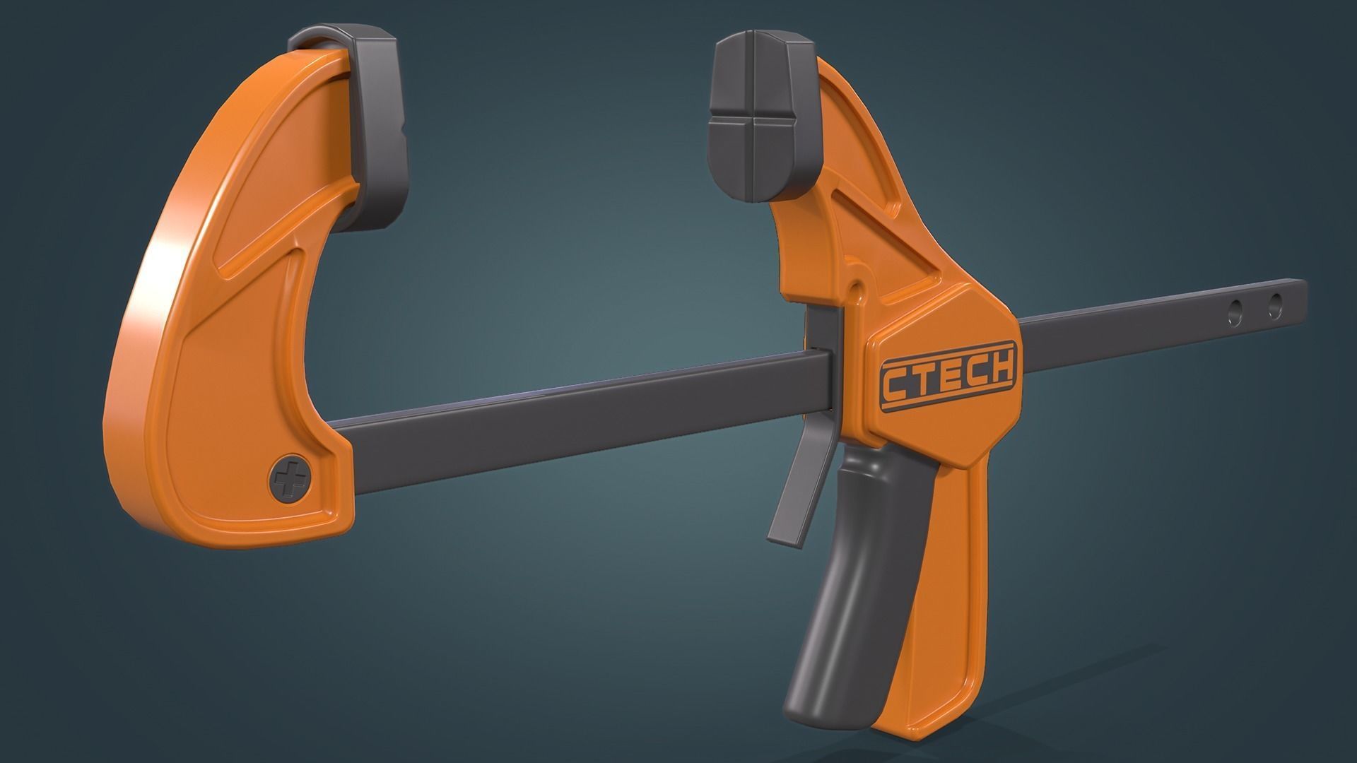 Clamp Low-poly 3D model_8