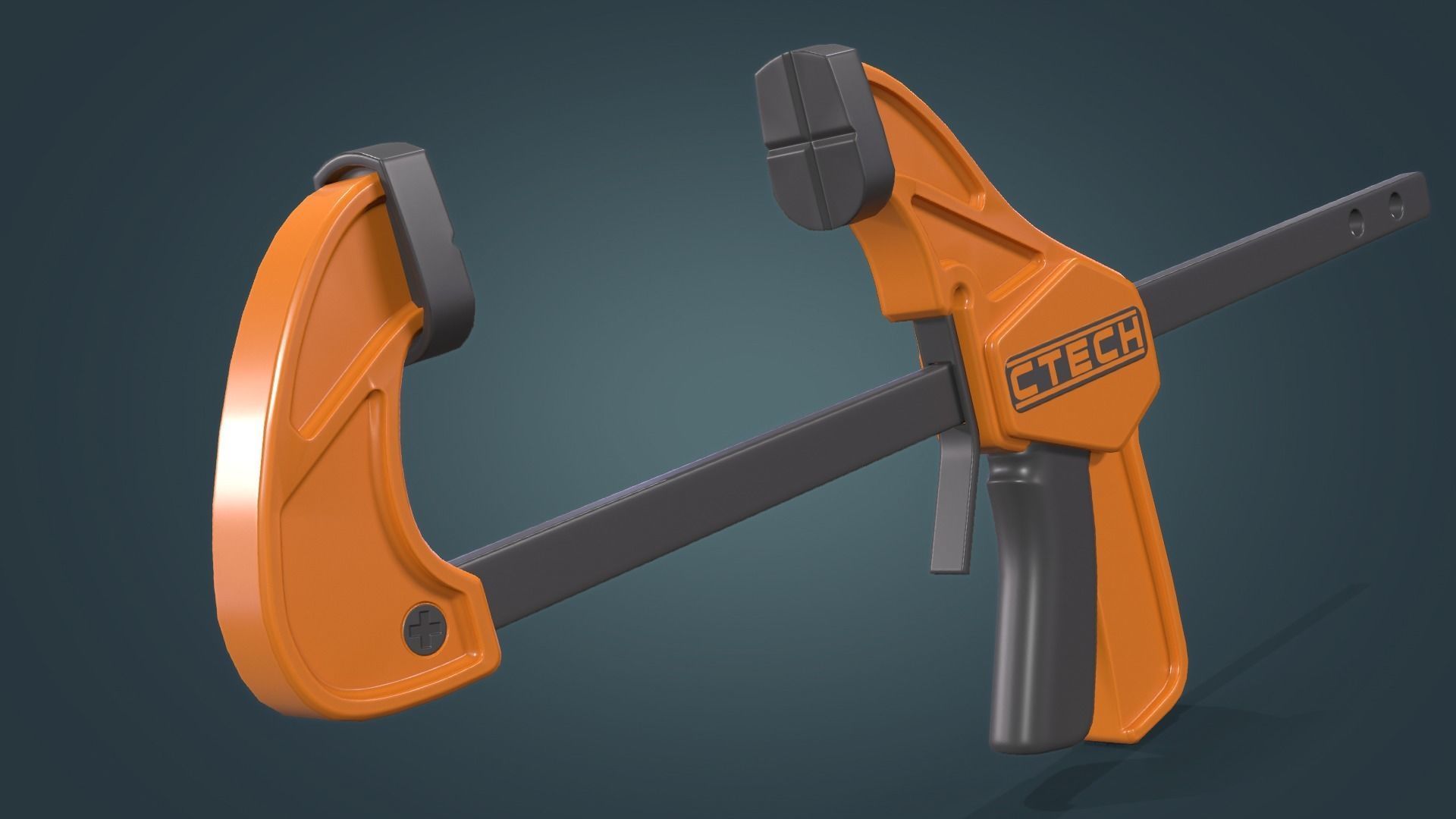 Clamp Low-poly 3D model_1