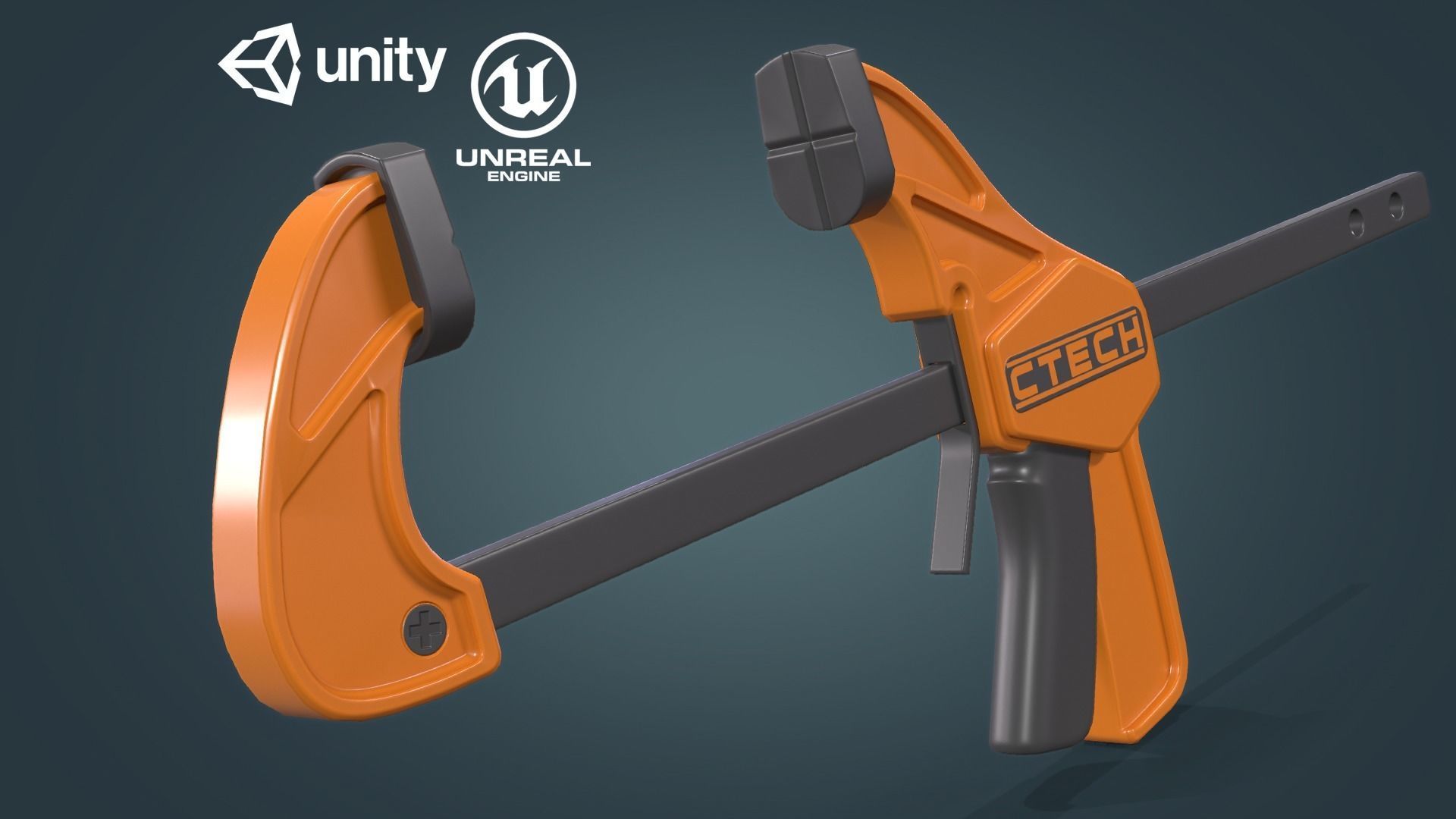 Clamp Low-poly 3D model_12