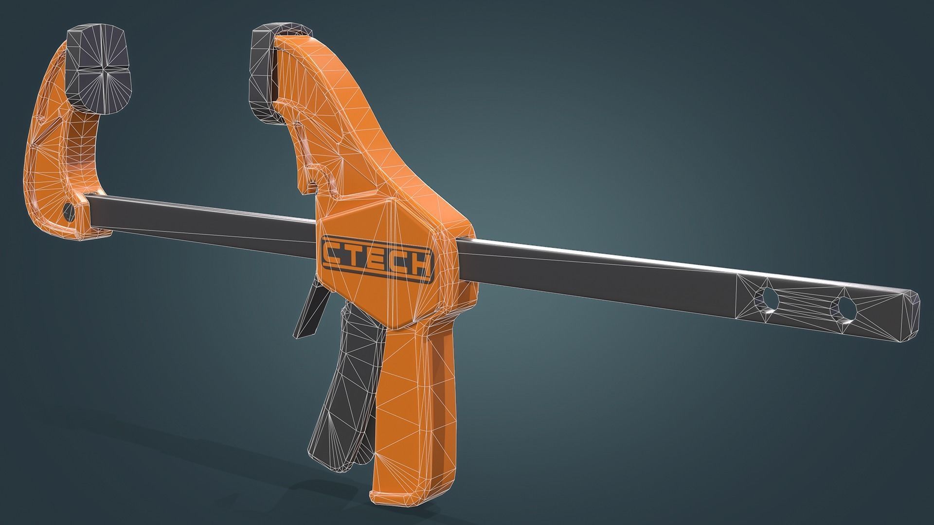 Clamp Low-poly 3D model_11