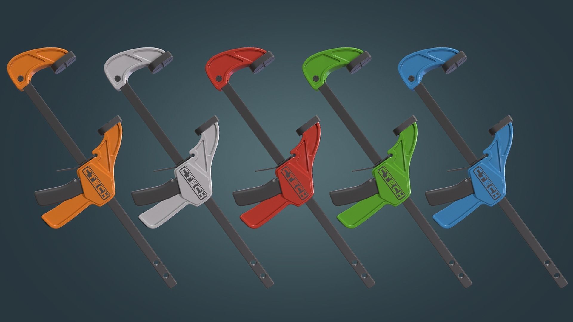 Clamp Low-poly 3D model_2