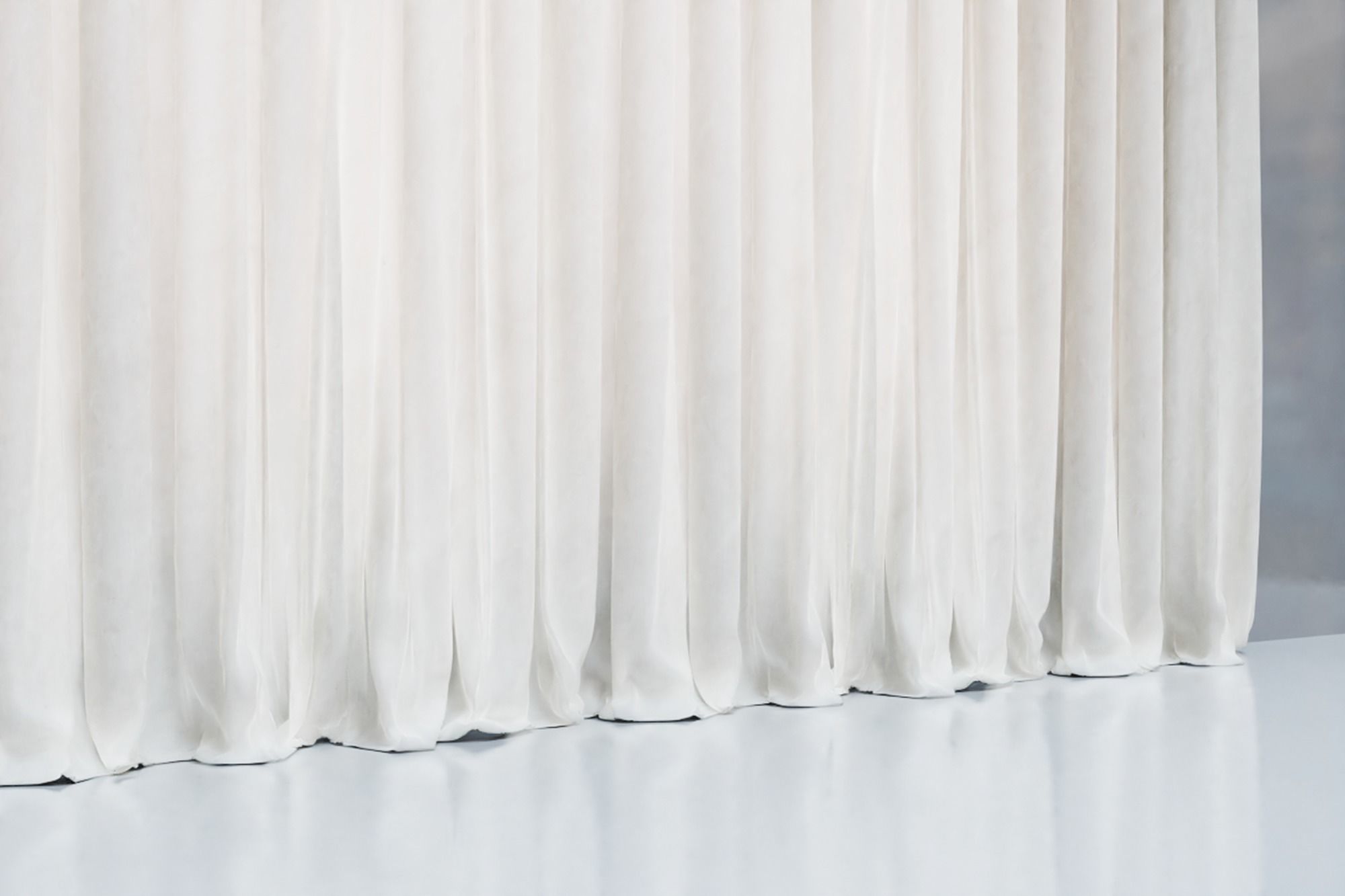 Large White Silk Curtains 3D model_8