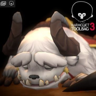 Animated Demon Mount Lowpoly Character Low-poly 3D model_2