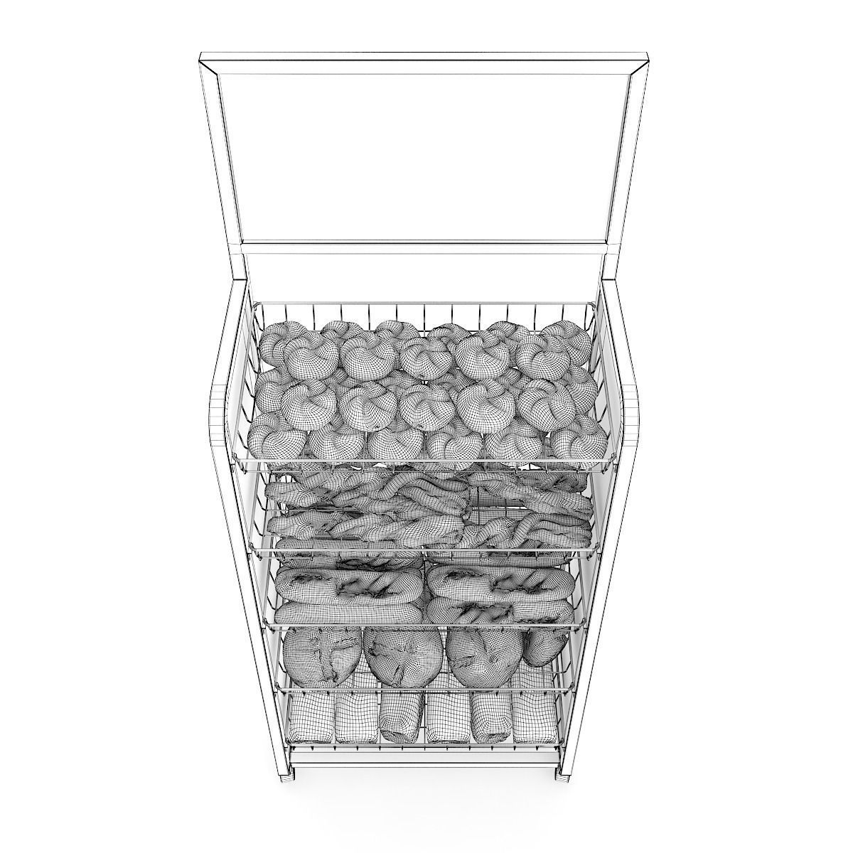 Market Shelf Breads 3D model_3