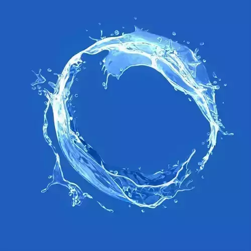 Water splash 3d model