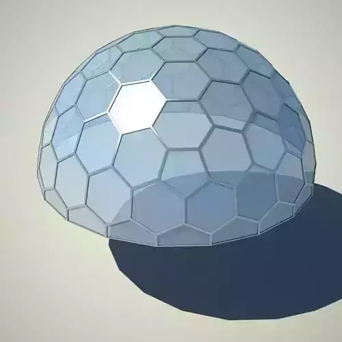 Metallic structure truss 07 Dome 3D model