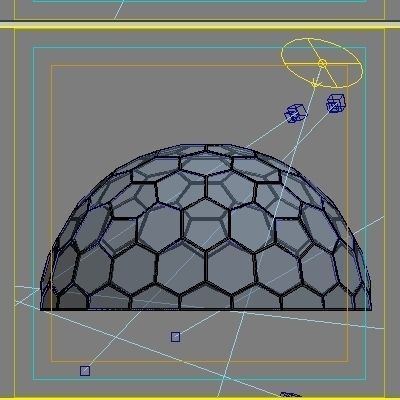 Metallic structure truss 07 Dome 3D model_5