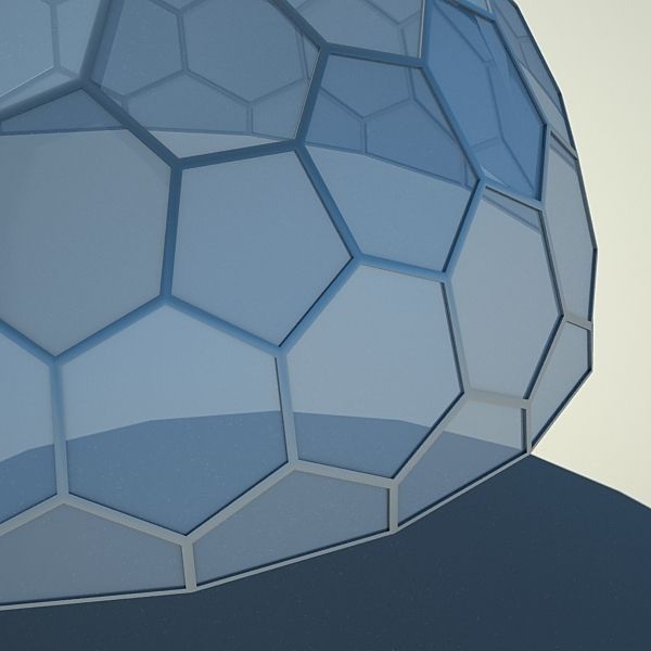 Metallic structure truss 07 Dome 3D model_3