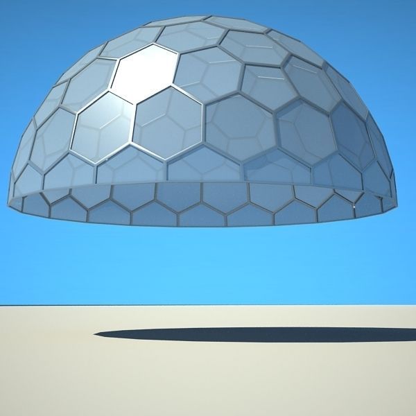 Metallic structure truss 07 Dome 3D model_1