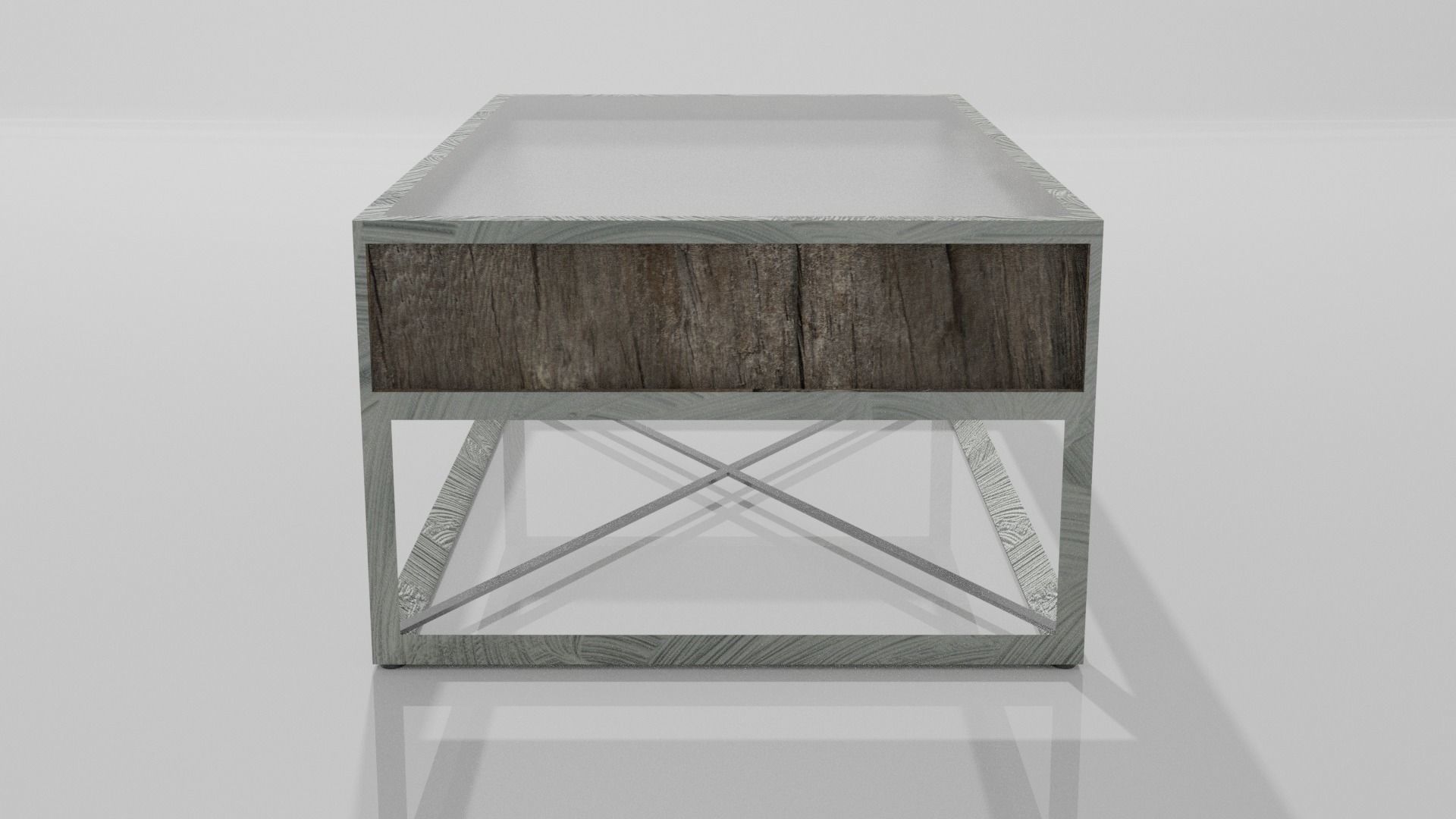 Coffee Table Low-poly 3D model_2