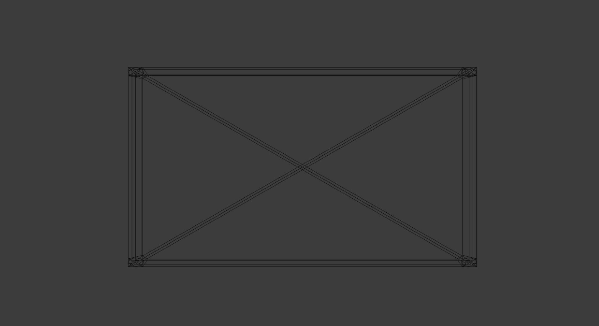 Coffee Table Low-poly 3D model_5