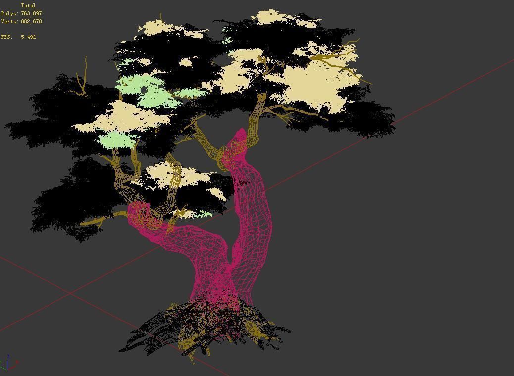 Populus euphratica-poplar-special tree 17 3D model_3
