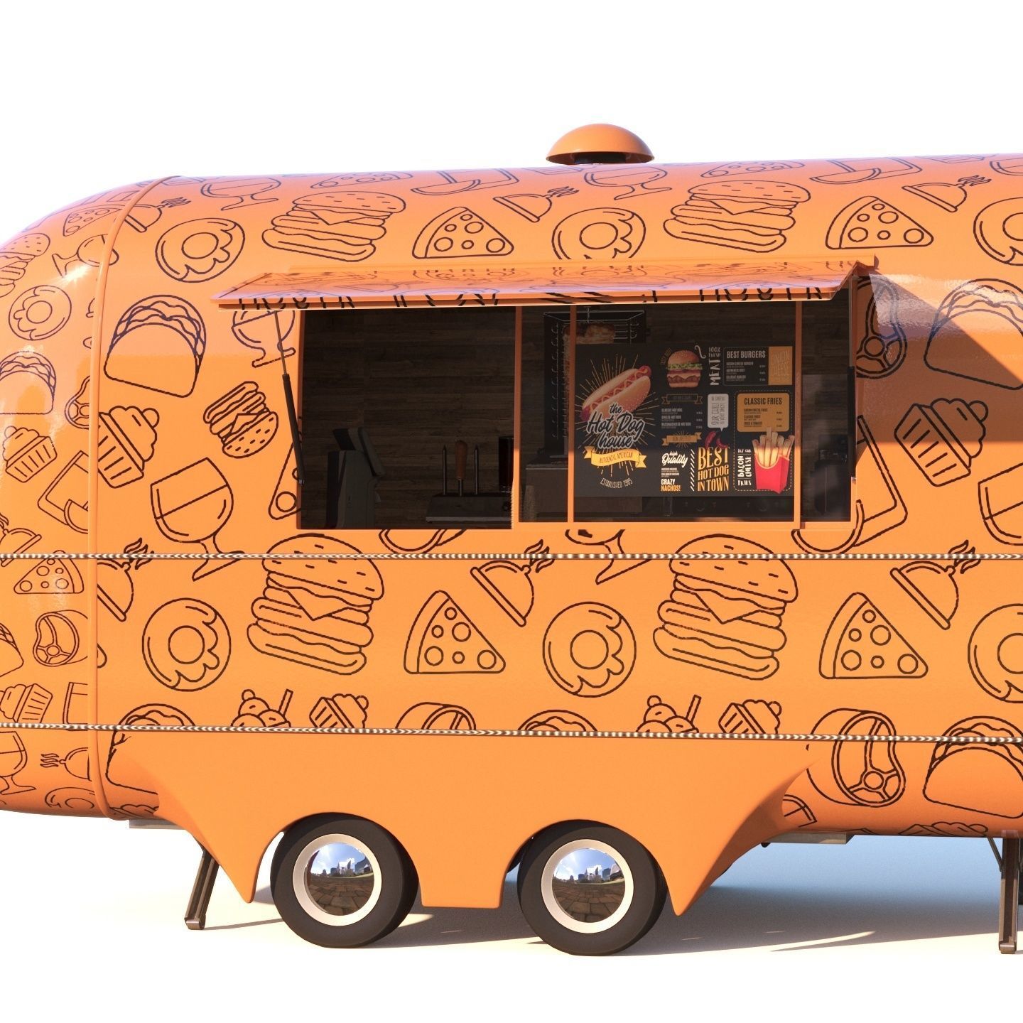 Food truck ENK-6 3D model_17