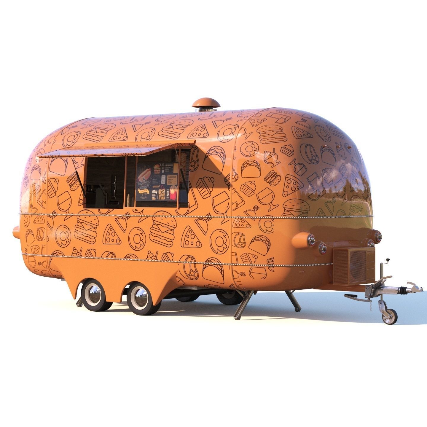 Food truck ENK-6 3D model_2