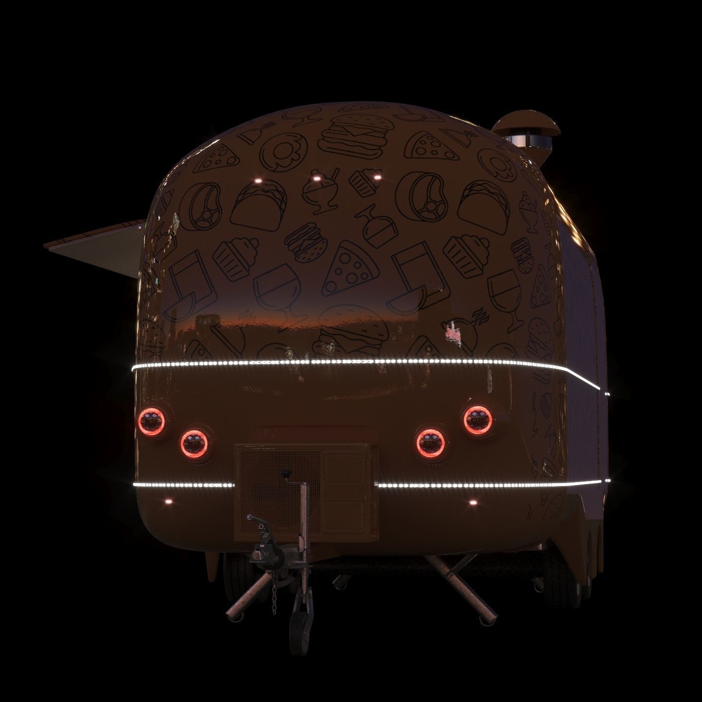 Food truck ENK-6 3D model_13