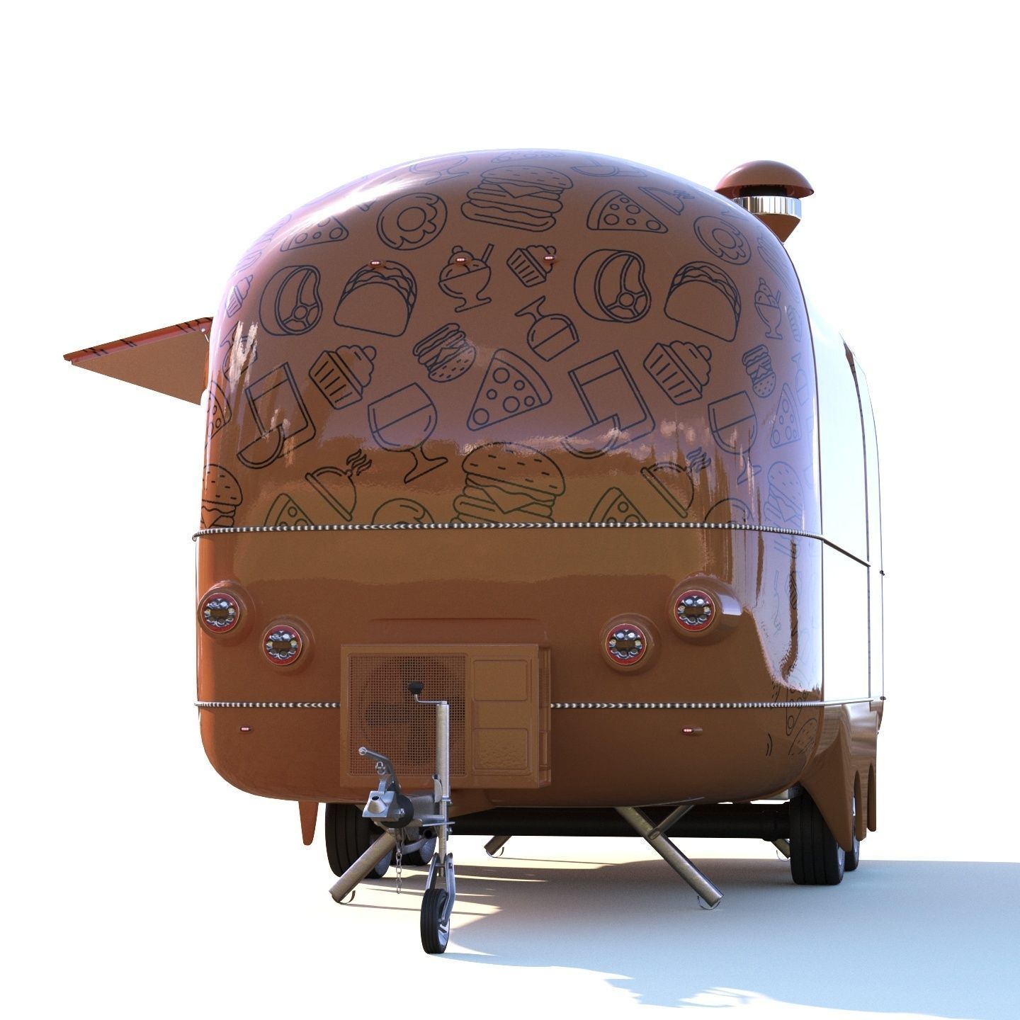 Food truck ENK-6 3D model_15