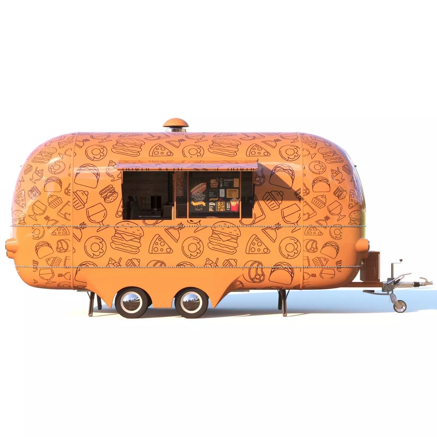 Food truck ENK-6 3D model_0