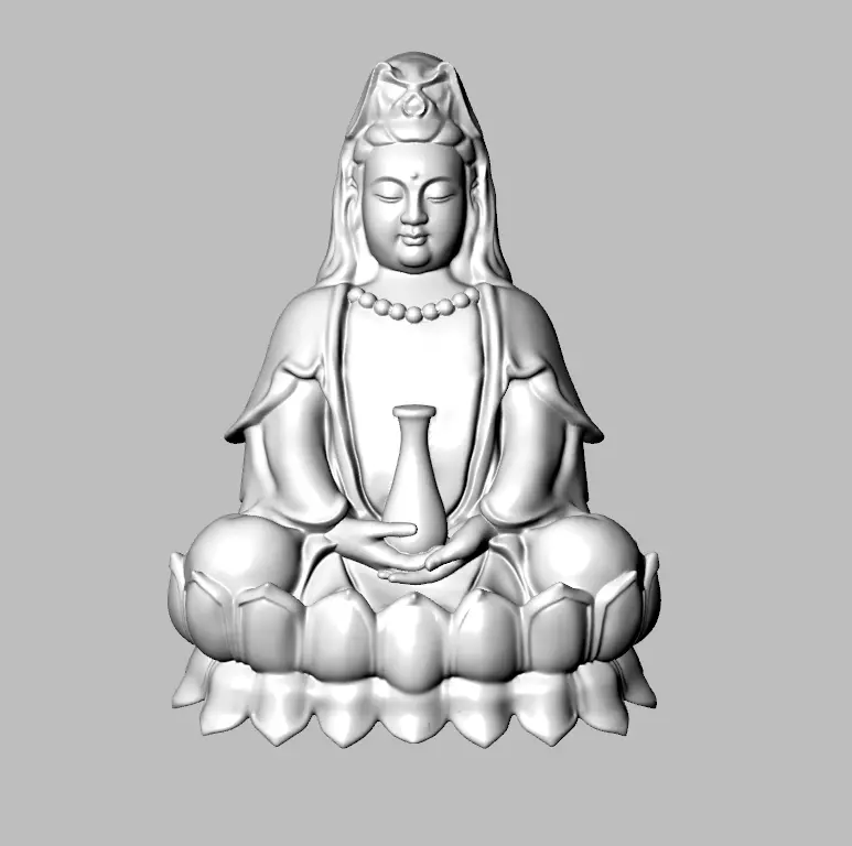 guanyin buddha 3D print model