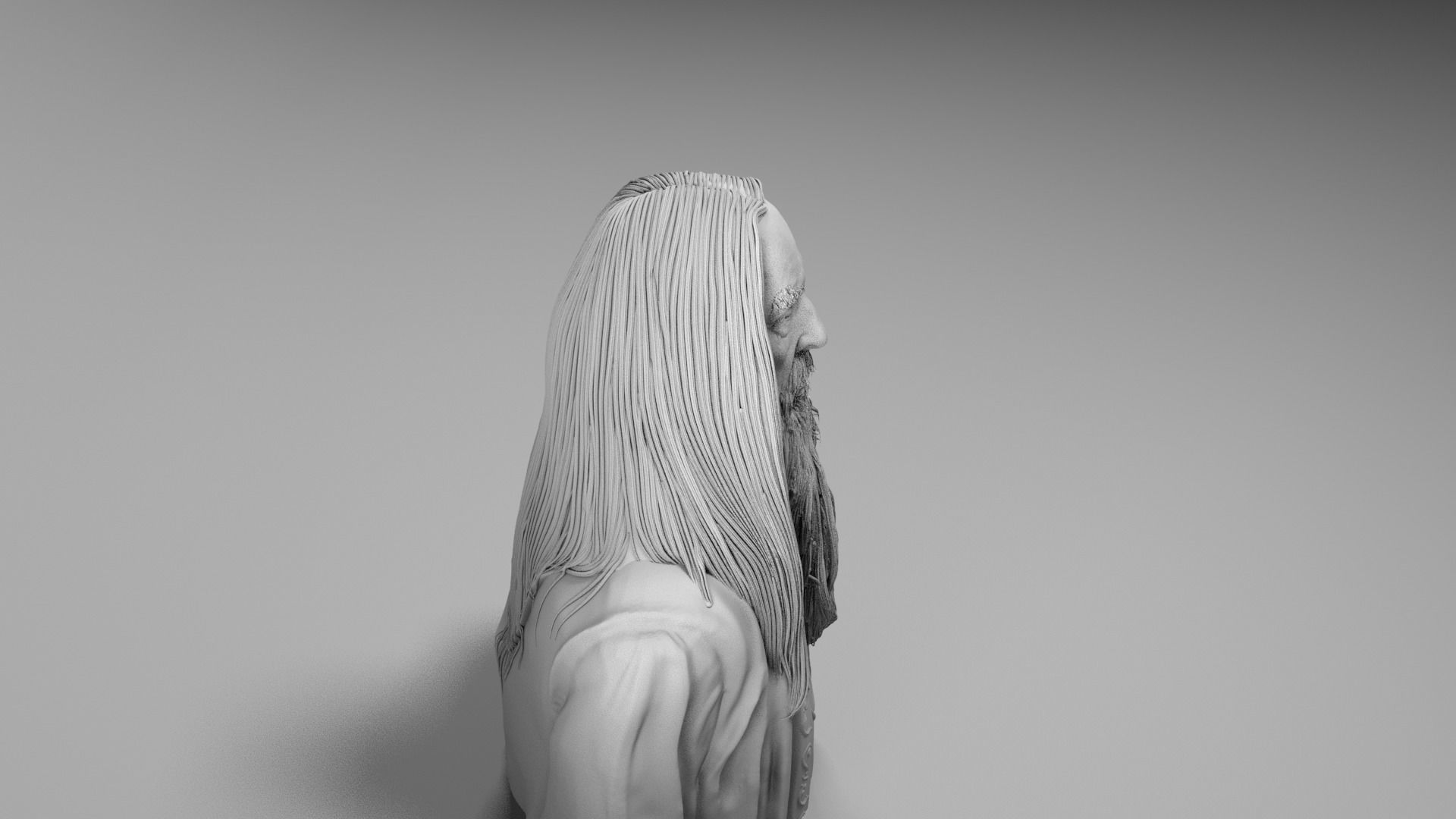 Christopher Lee - Saruman - Lord of the RIngs 3D print model_13