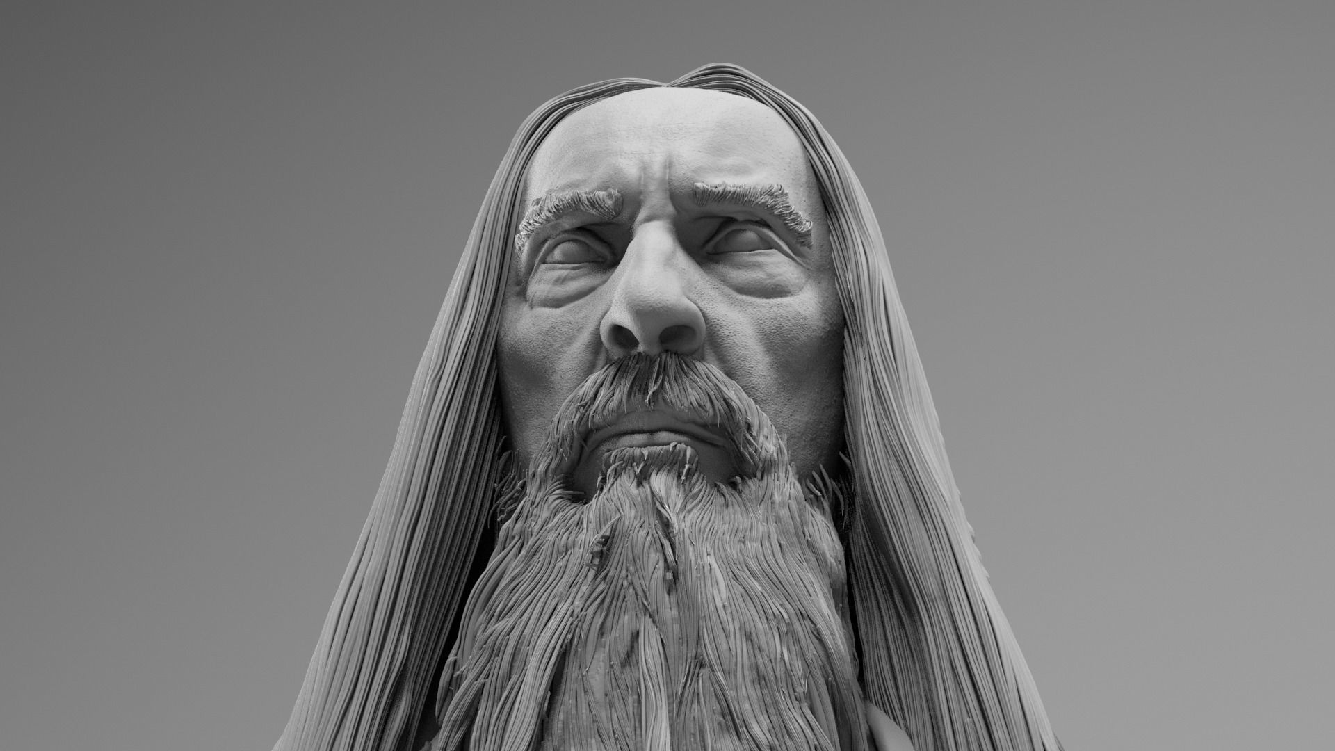 Christopher Lee - Saruman - Lord of the RIngs 3D print model_20