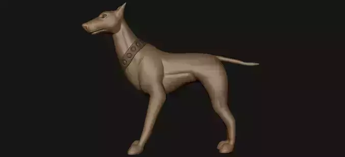 Doberman egyptian horse
