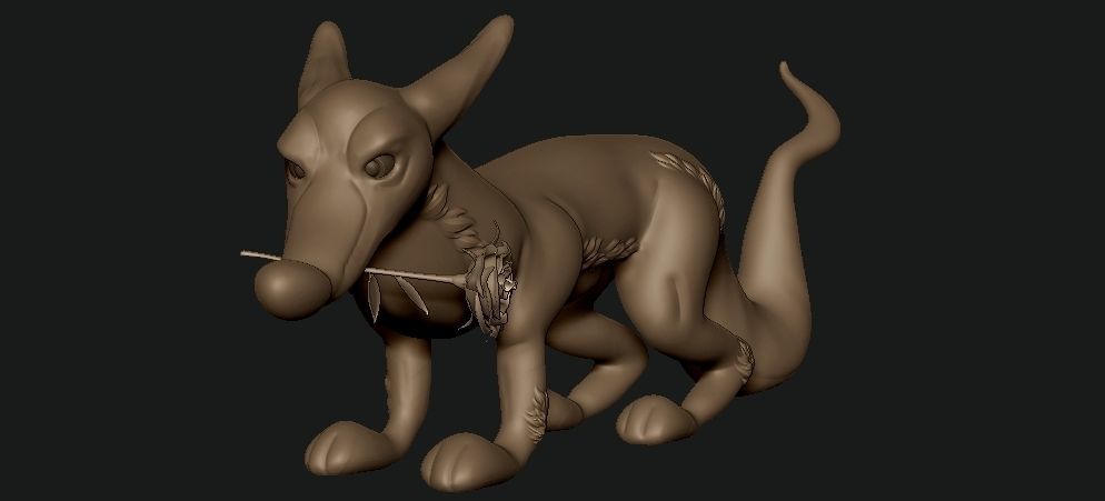 love and mouse 3D model_3