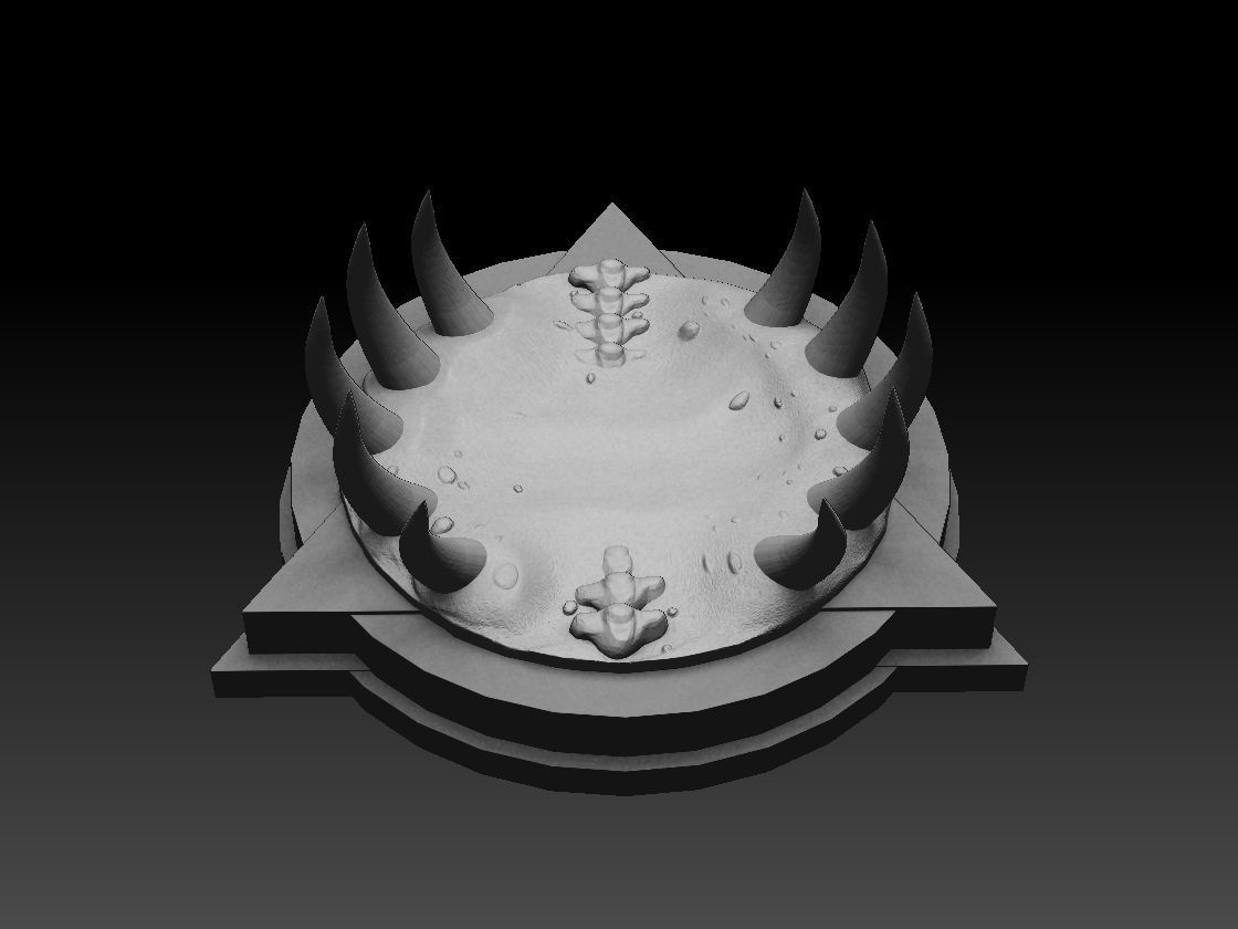 6 DnD figurines base stand foot fantasy sand pack  3D print model_2