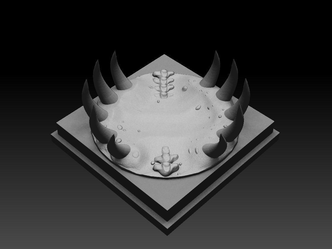 6 DnD figurines base stand foot fantasy sand pack  3D print model_5