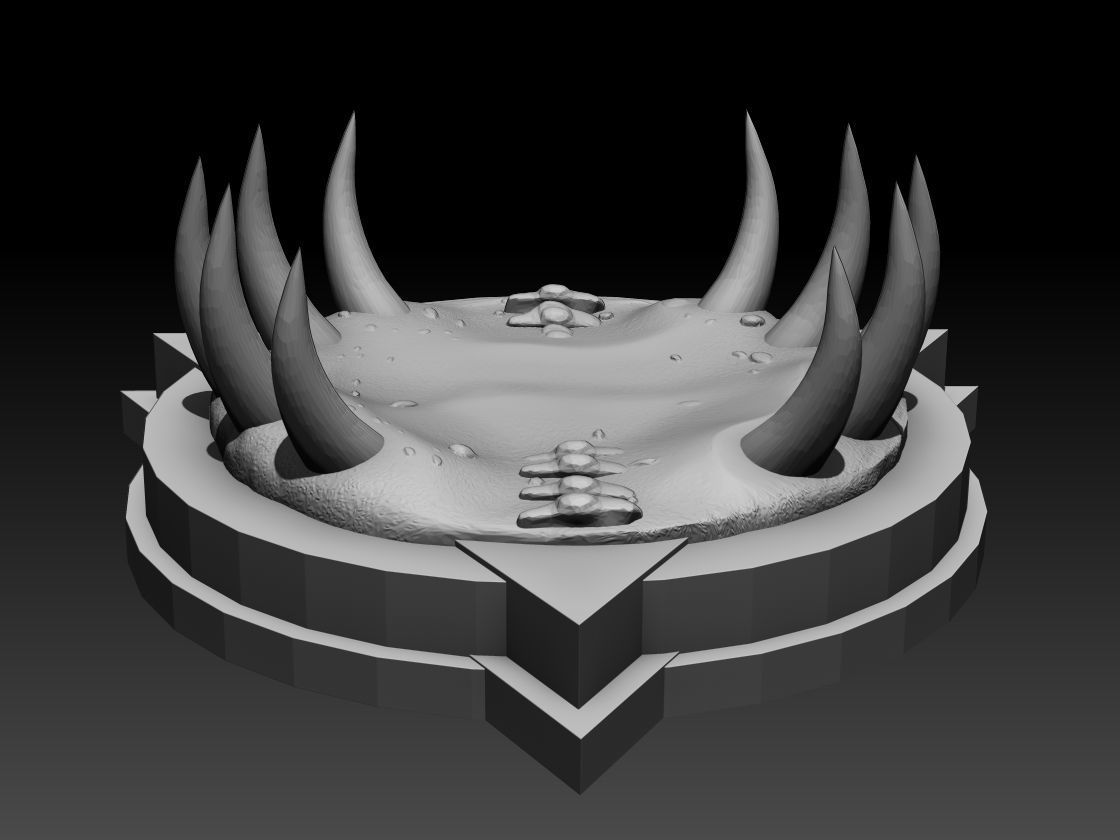 6 DnD figurines base stand foot fantasy sand pack  3D print model_1