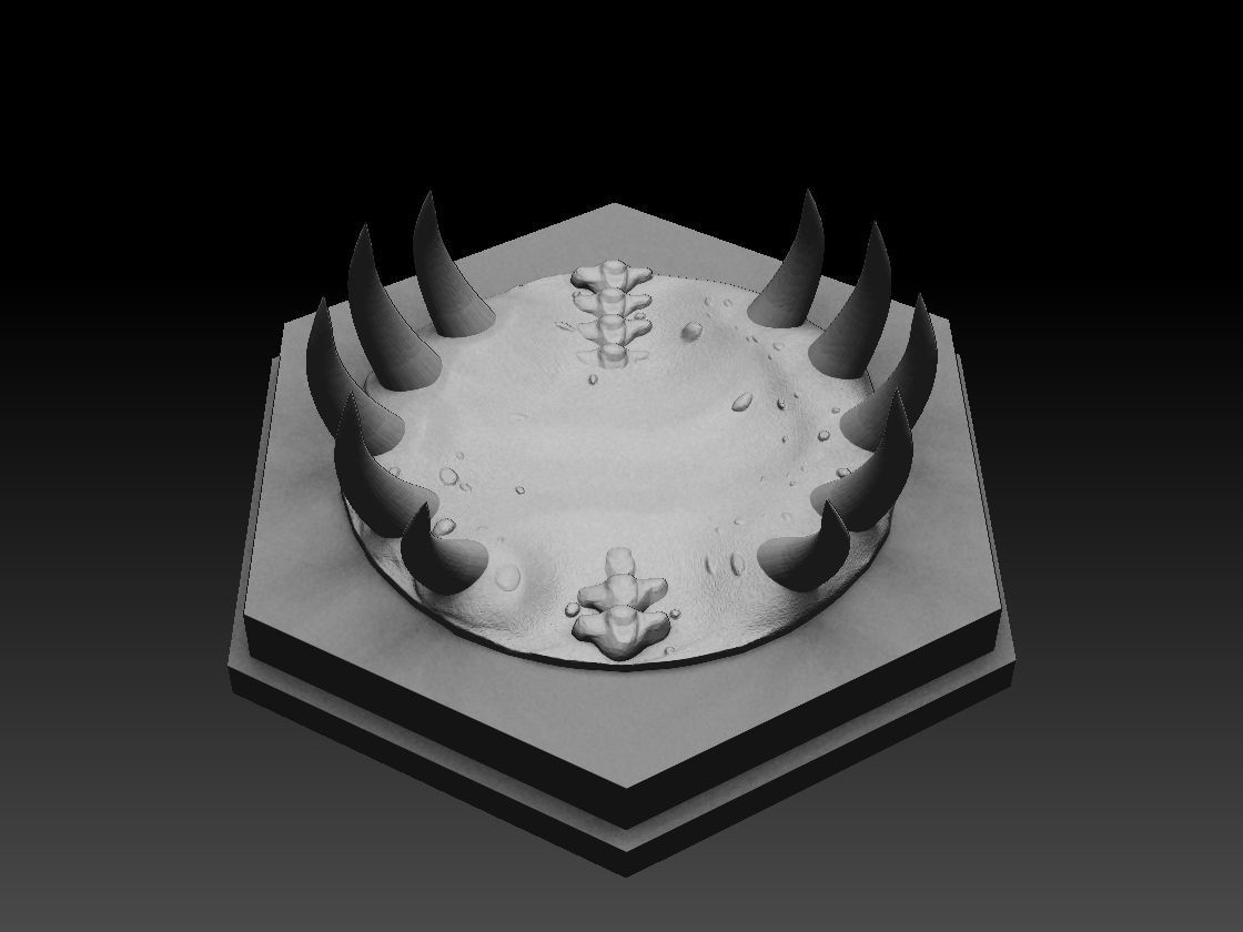 6 DnD figurines base stand foot fantasy sand pack  3D print model_6