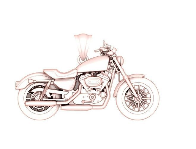 motorbike jewelry 3D print model