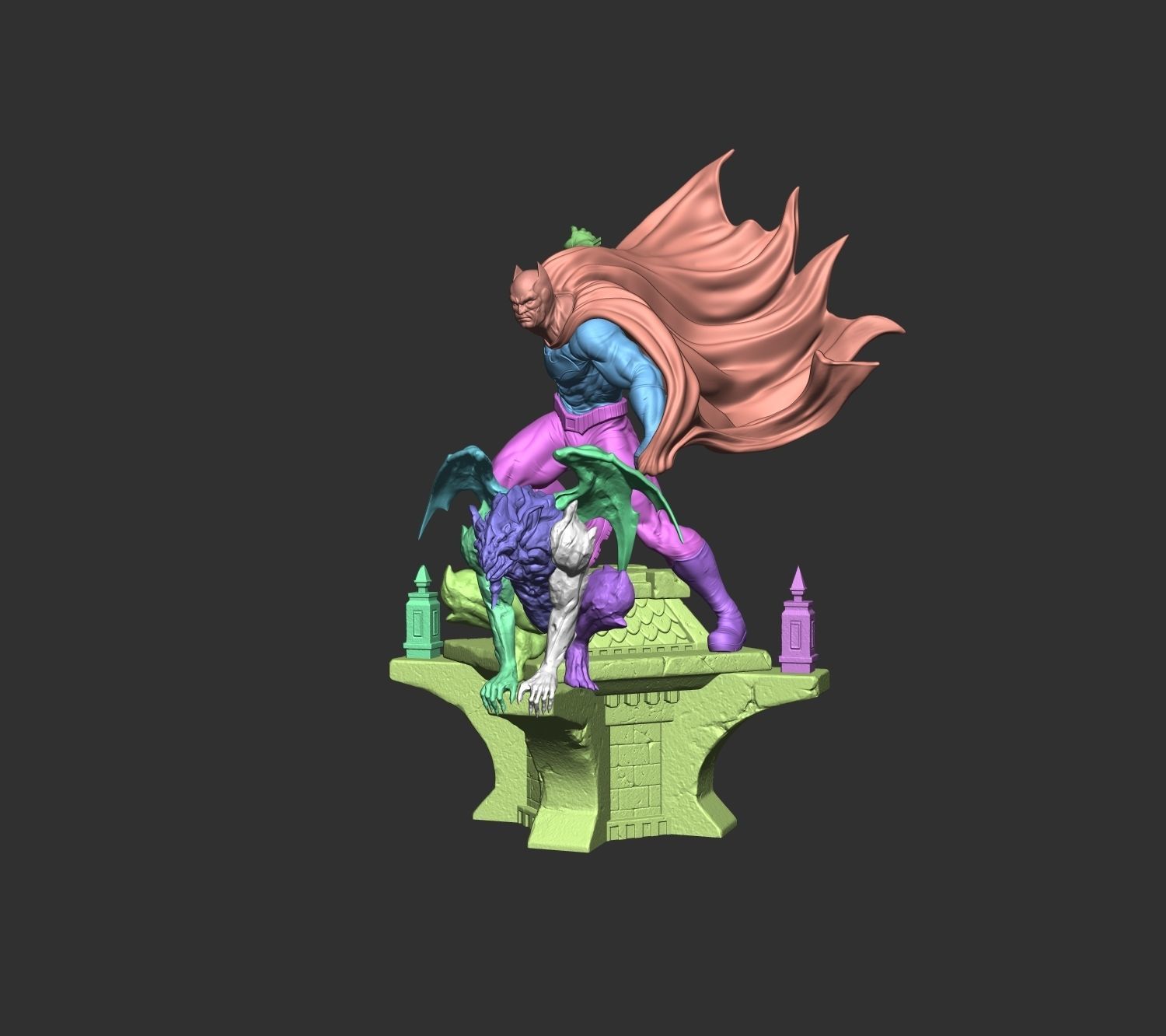 Batman Figure - 3D STL Ready to print 3D print model_1