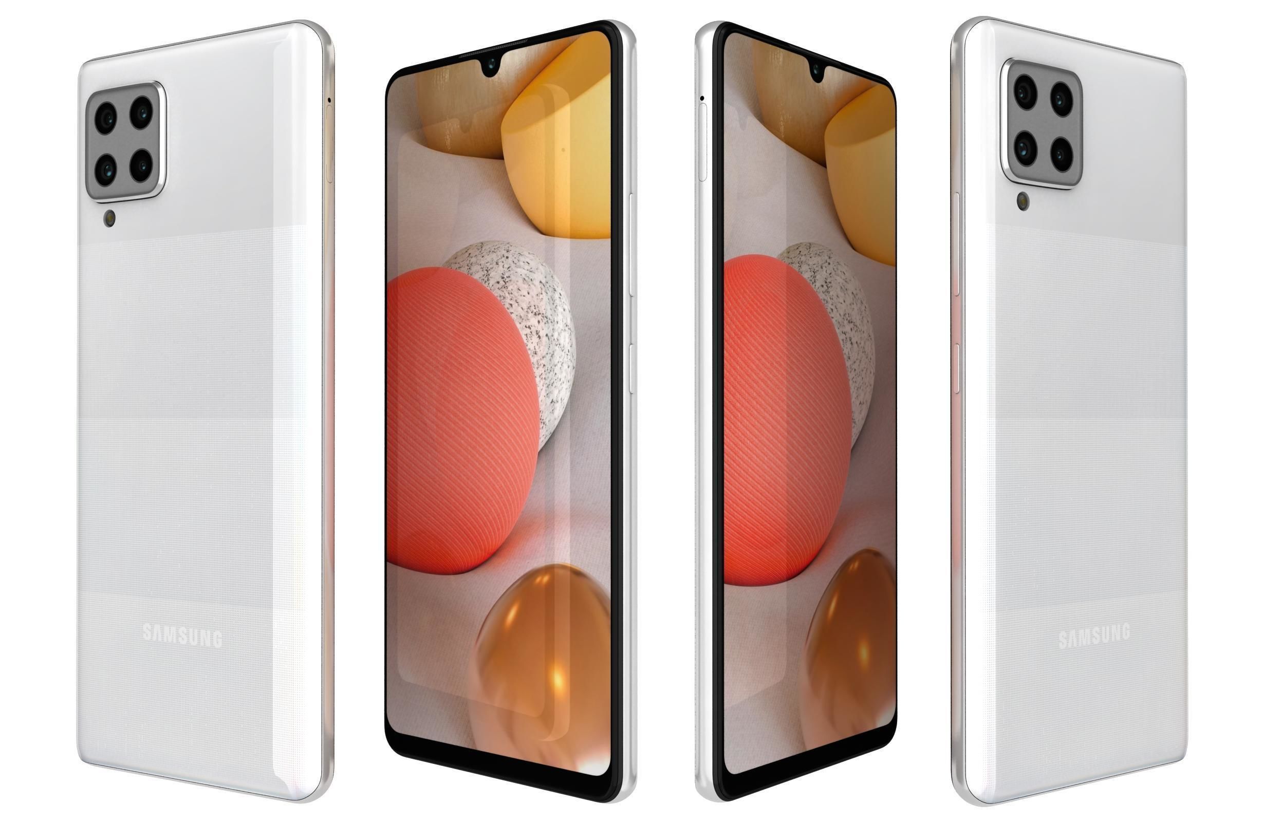 Samsung Galaxy A42 5G Prism Dot White 3D model_3