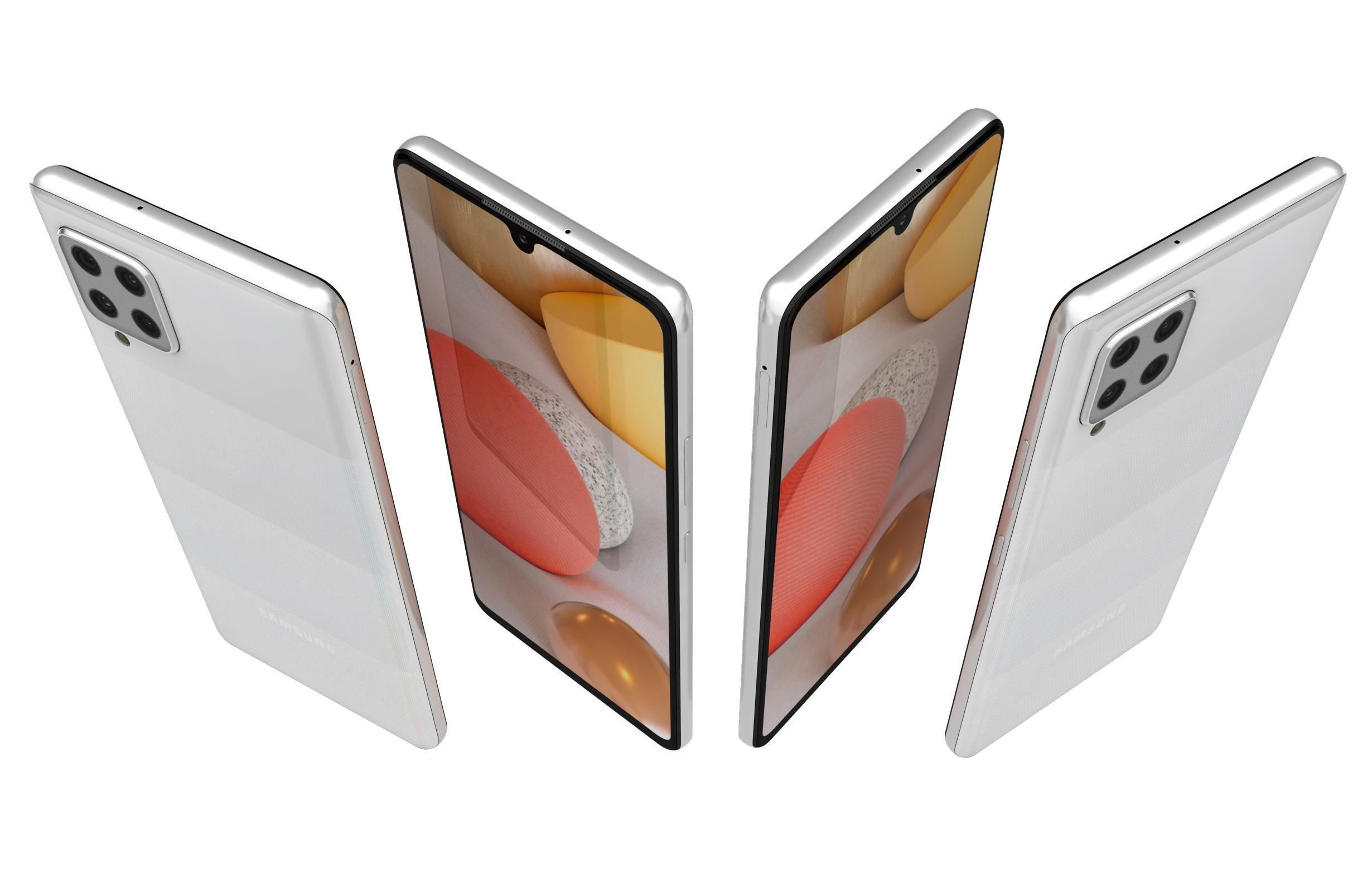 Samsung Galaxy A42 5G Prism Dot White 3D model_5