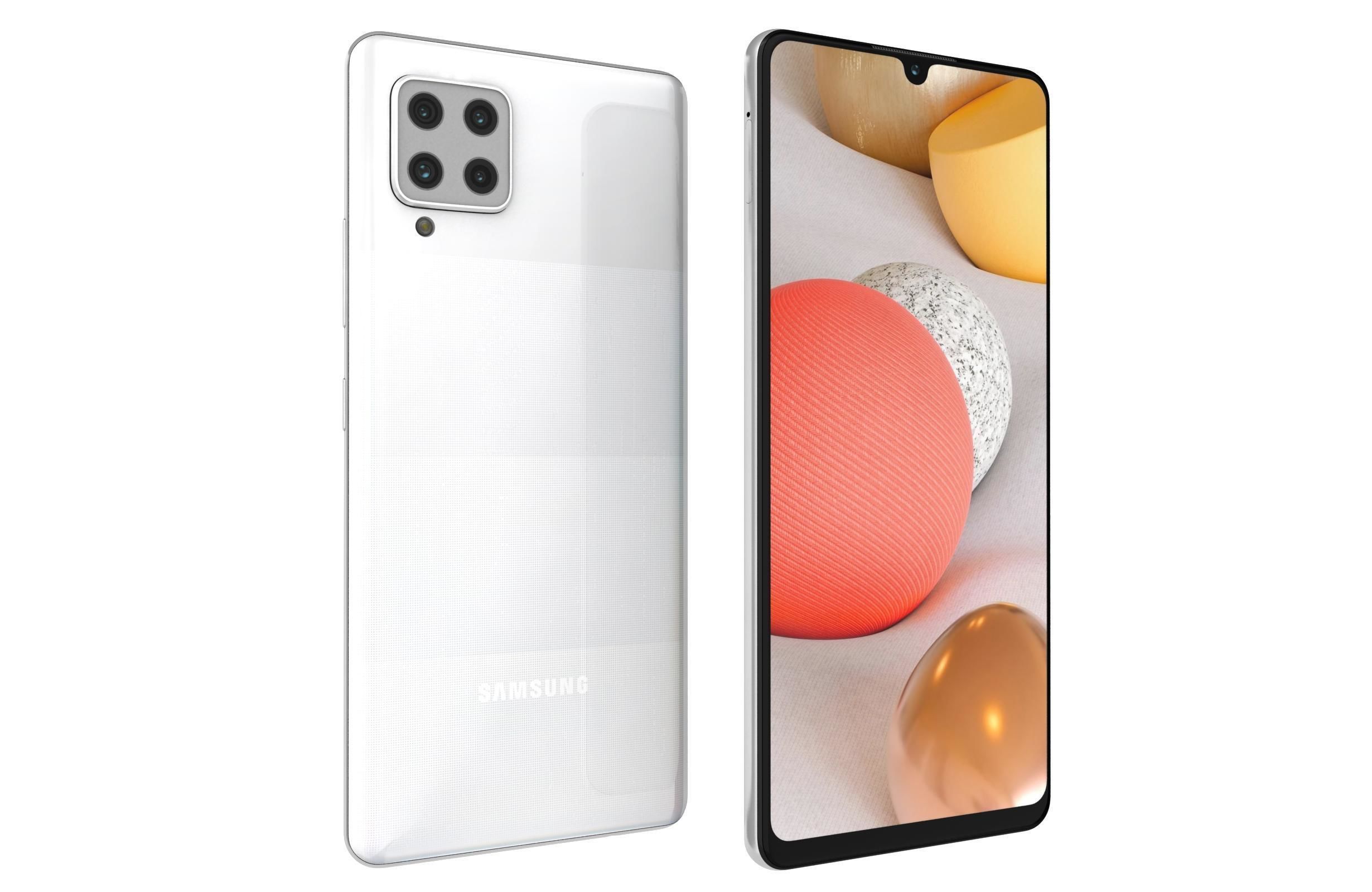 Samsung Galaxy A42 5G Prism Dot White 3D model_7