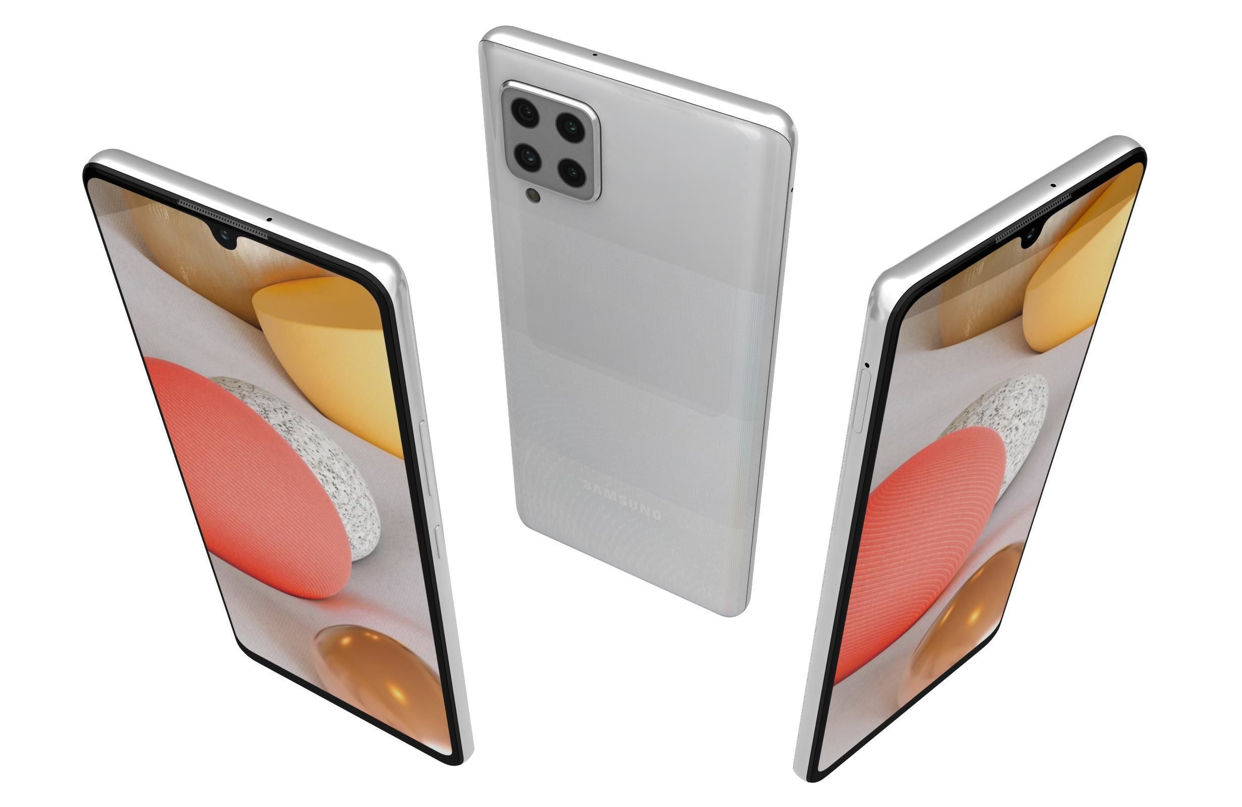 Samsung Galaxy A42 5G Prism Dot White 3D model_1