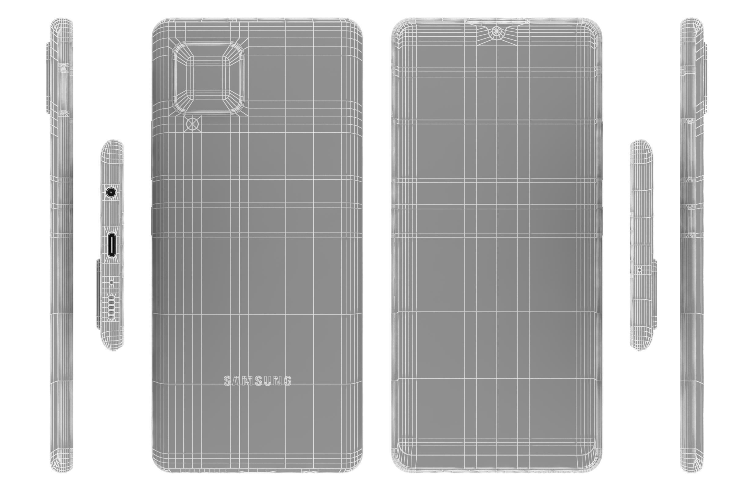 Samsung Galaxy A42 5G Prism Dot White 3D model_16