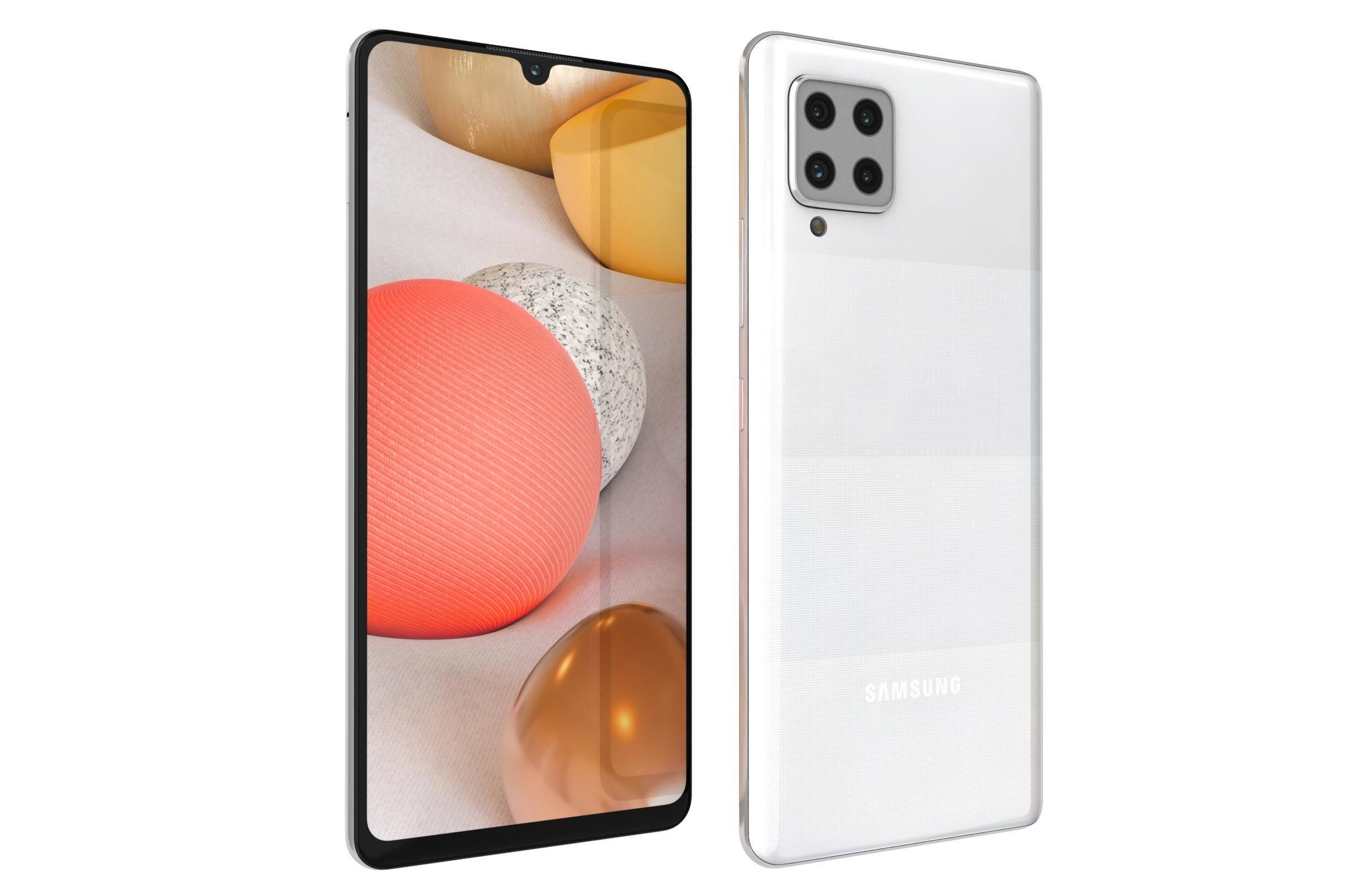 Samsung Galaxy A42 5G Prism Dot White 3D model_6