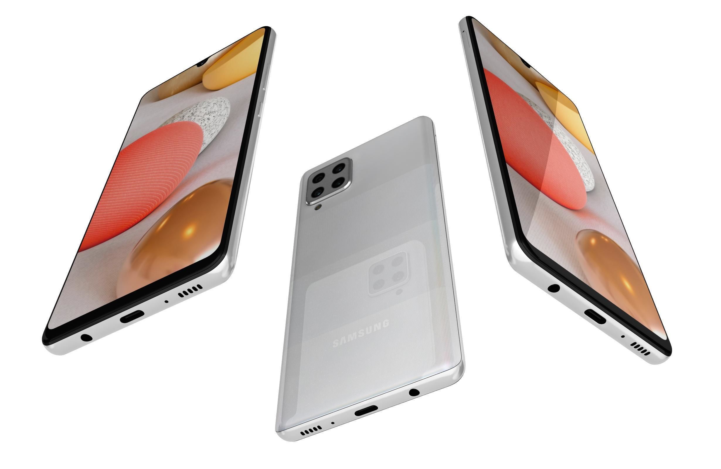 Samsung Galaxy A42 5G Prism Dot White 3D model_2