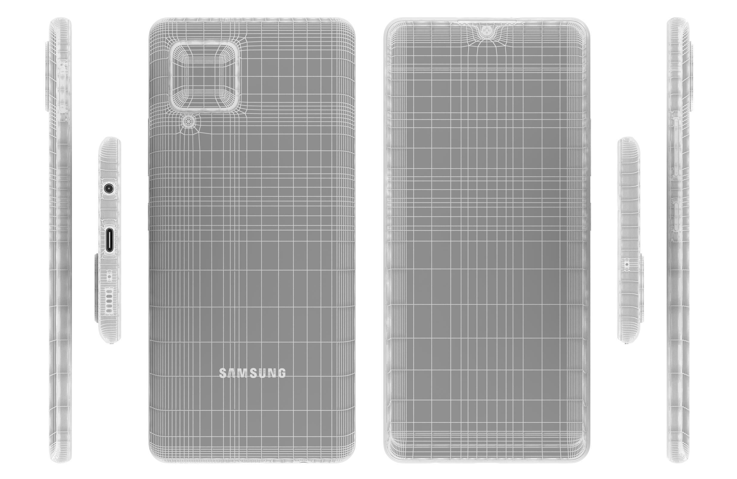 Samsung Galaxy A42 5G Prism Dot White 3D model_17