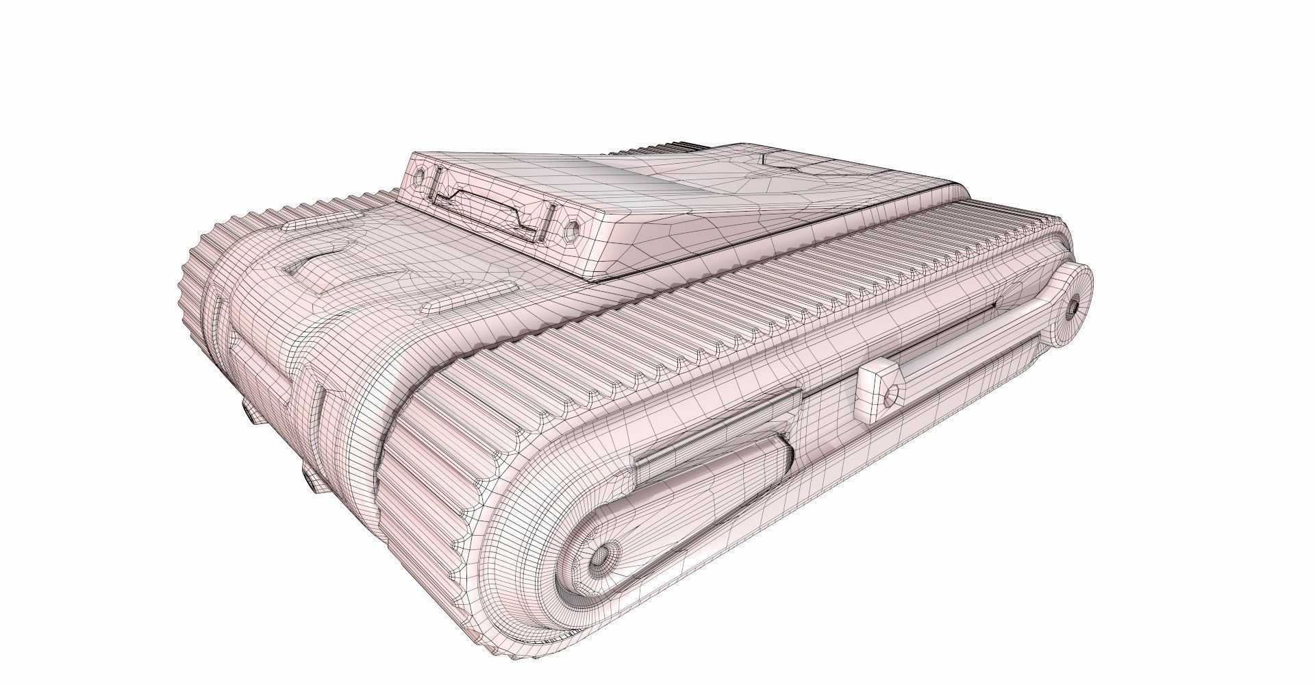 Spy Robots Low-poly 3D model_10